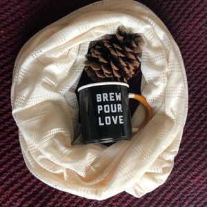 cream circle scarf FREE w/ PURCHASE